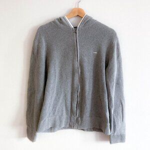 MICHAEL KORS Mens Zip up Grey Hoodie